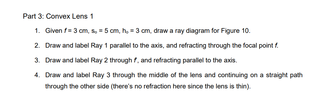 1. Print the ray diagrams provided in Figure 8, 9, | Chegg.com