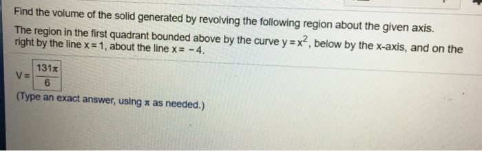 solved-find-the-volume-of-the-solid-generated-by-revolving-chegg