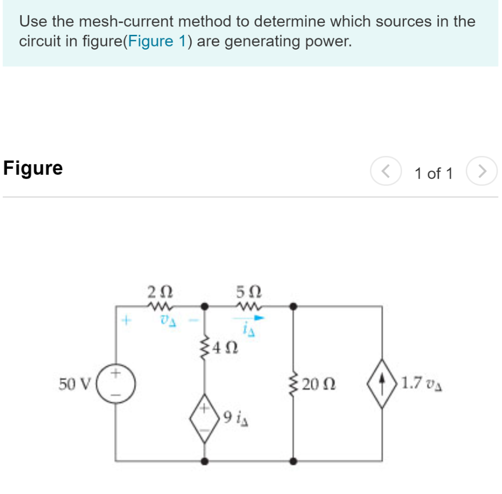 Solved Use The Mesh-current Method To Determine Which | Chegg.com