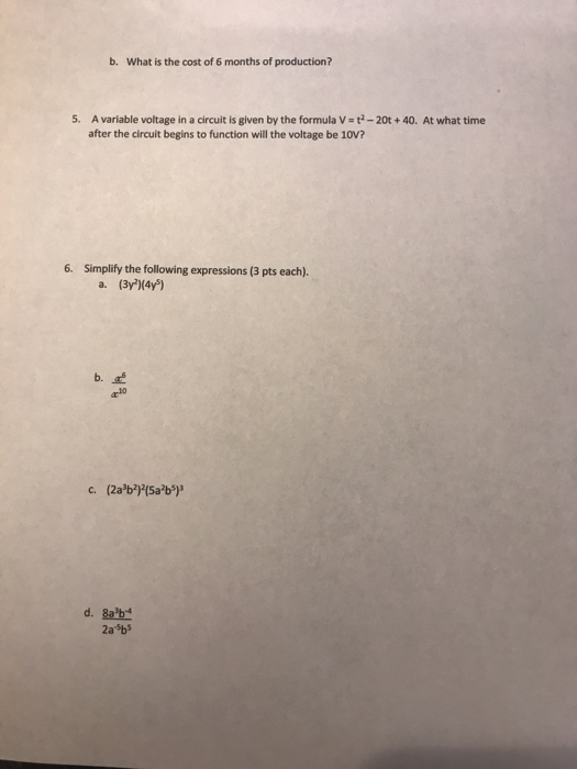 Solved 1. Solve each of the following equations using the | Chegg.com