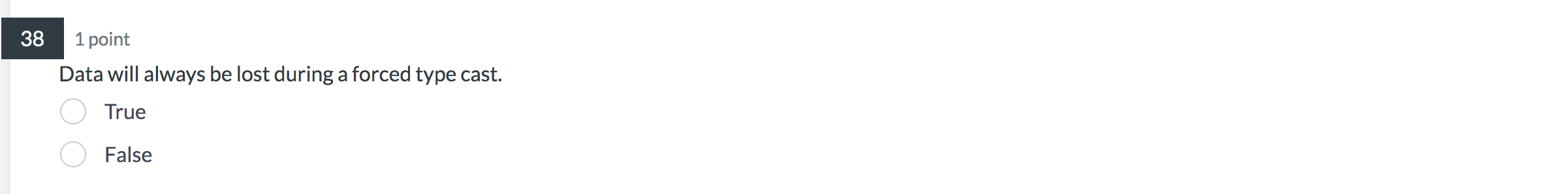 Solved 5 points Given this code snippet, what will print if | Chegg.com