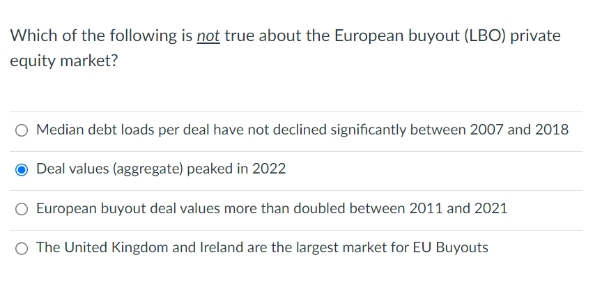 Solved Which Of The Following Is Not True About The European | Chegg ...