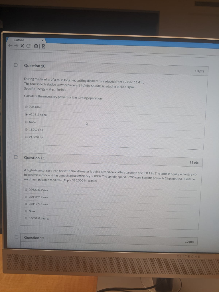 Solved Canvas X Question 10 10 pts During the turning of a | Chegg.com