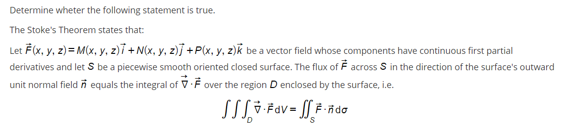 Solved Determine Wheter The Following Statement Is True Chegg Com