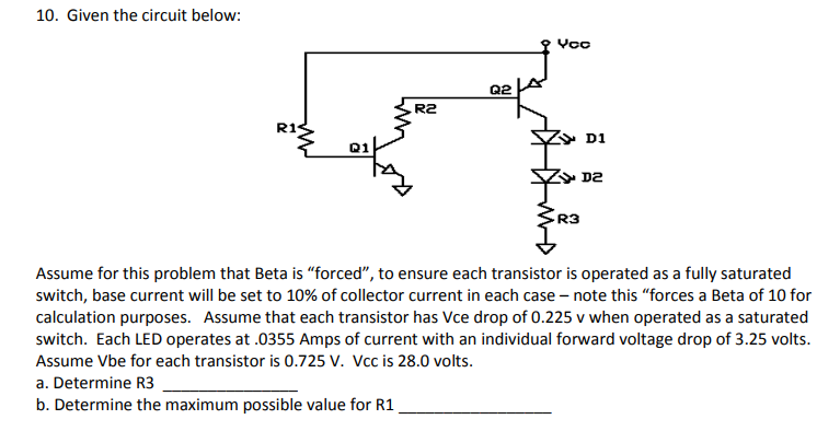 Solved Using the circuit below, determine R3 and the maximum | Chegg.com
