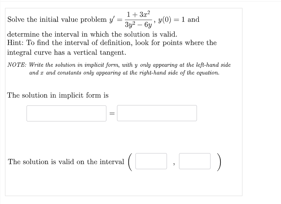 solved-solve-the-initial-value-problem-y-1-3x23y2-6y-y-0-1-chegg