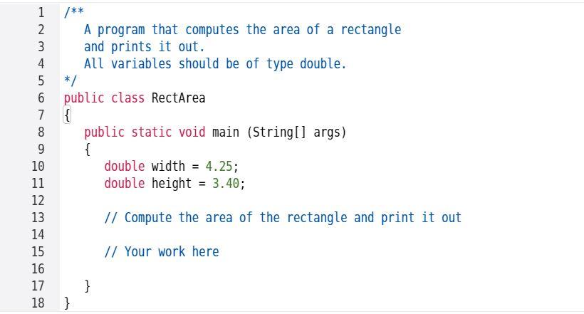 Solved Complete the program below so that it computes the | Chegg.com