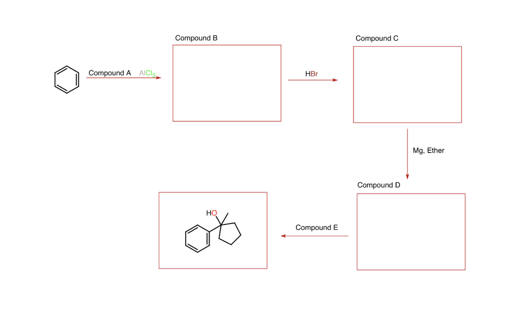 Solved Give The Structures Of Compounds A B C D And E The | Chegg.com