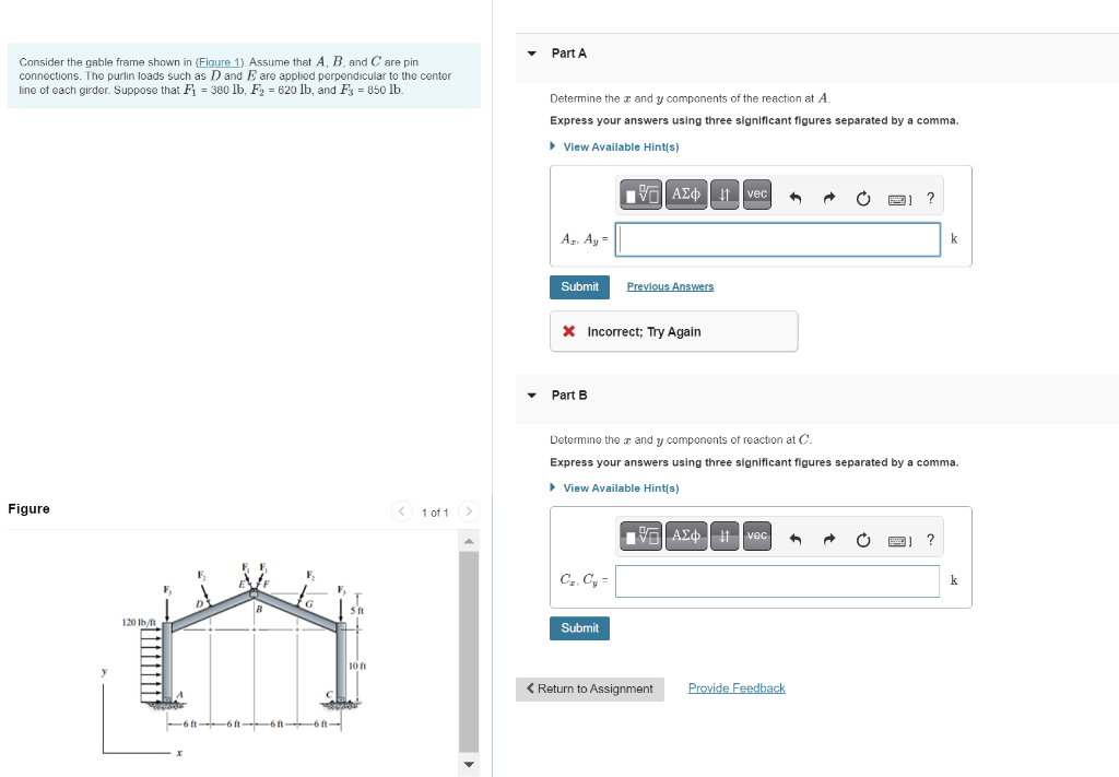 Solved Consider The Gable Frame Shown In (Figure 1). Assume | Chegg.com ...