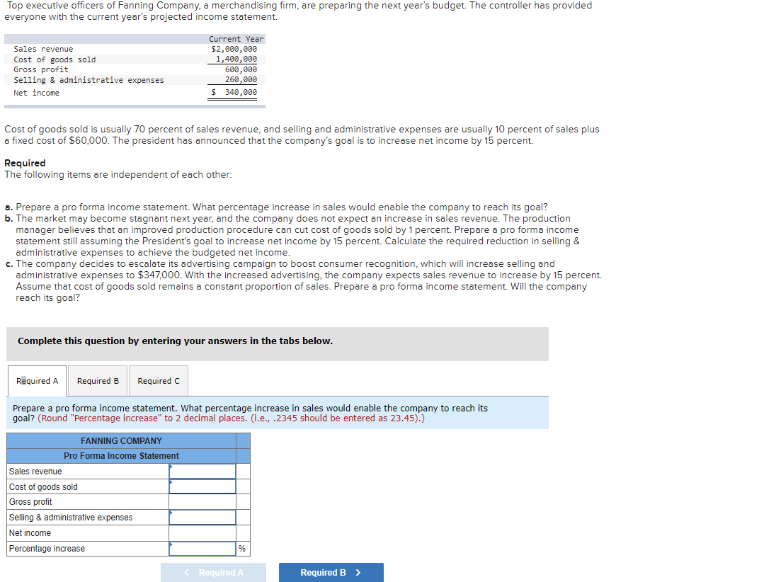 Solved Top executive officers of Fanning Company, a | Chegg.com