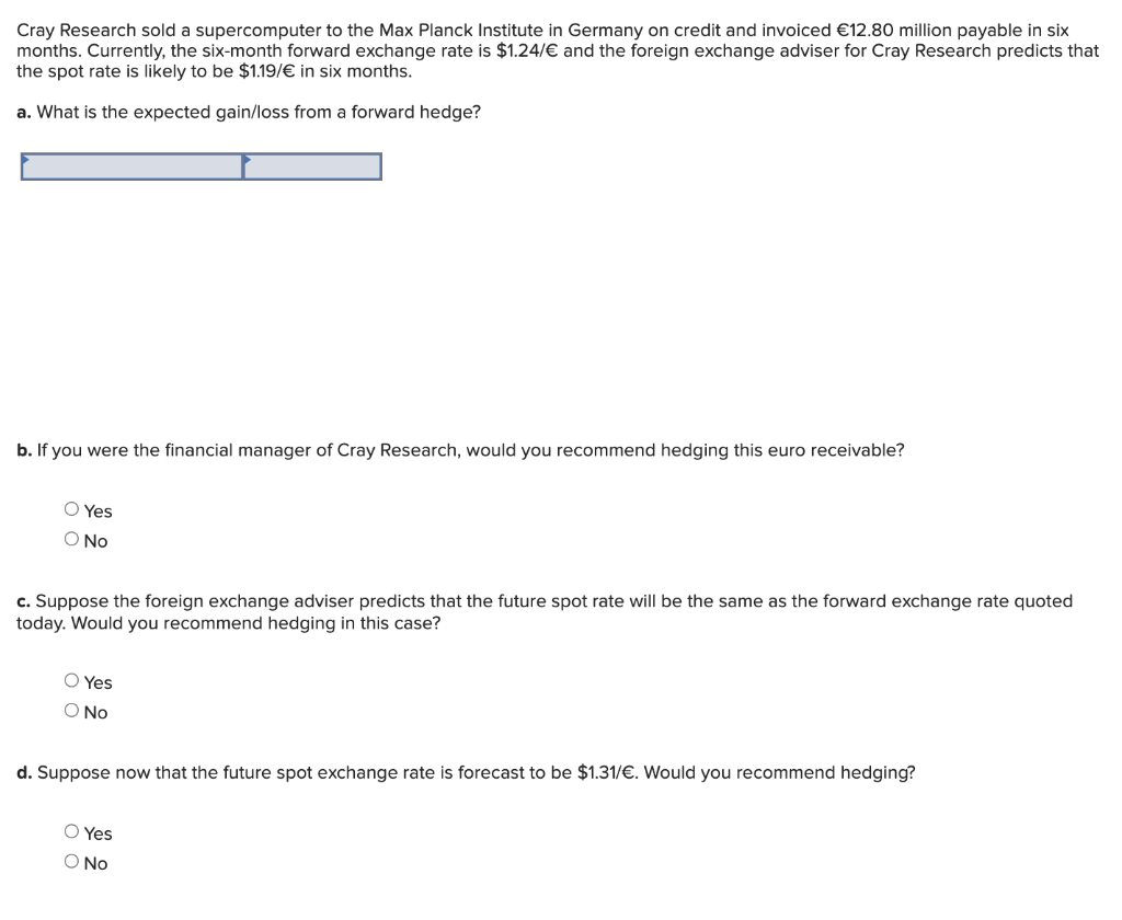 Solved Cray Research sold a supercomputer to the Max Planck | Chegg.com