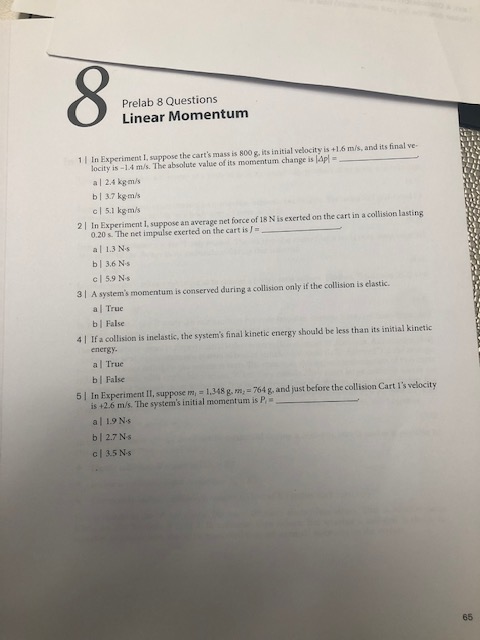 impulsive force model momentum in collisions lab answers