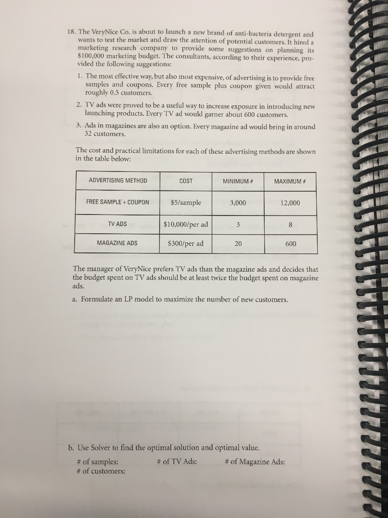 Solved Please let me know how to formulate an lP model and | Chegg.com