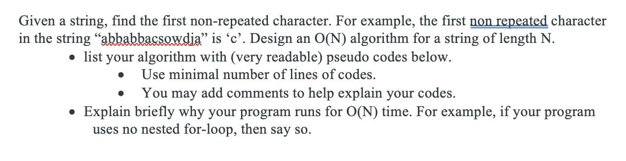 solved-given-a-string-find-the-first-non-repeated-chegg