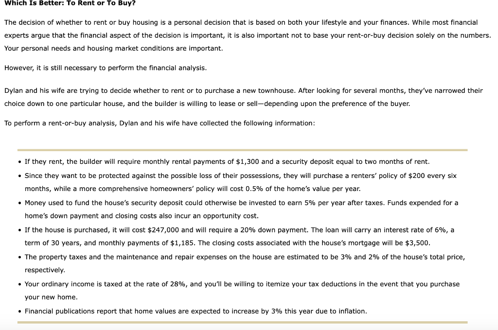 Which Is Better To Rent or To Buy? The decision of