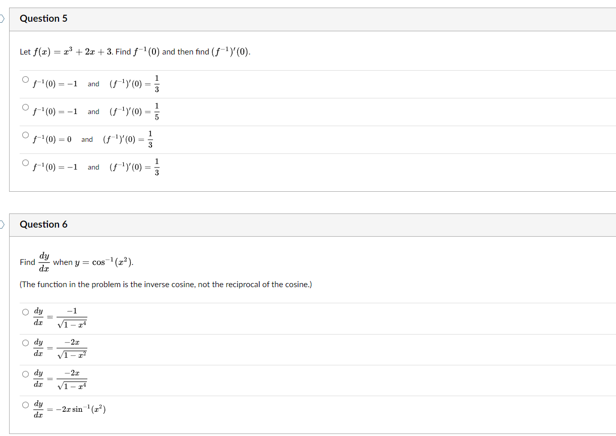 Solved Let F X X3 2x 3 Find F−1 0 And Then Find