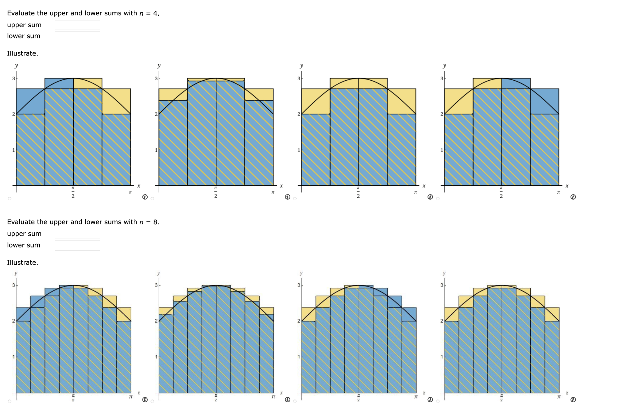 Solved Unless specified, all approximating rectangles are | Chegg.com