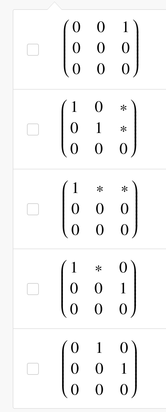 Solved 1a) How many zero rows does R have? 1b)Which of the | Chegg.com