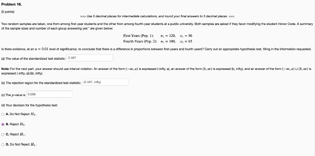 Solved Two random samples are taken, one from among | Chegg.com