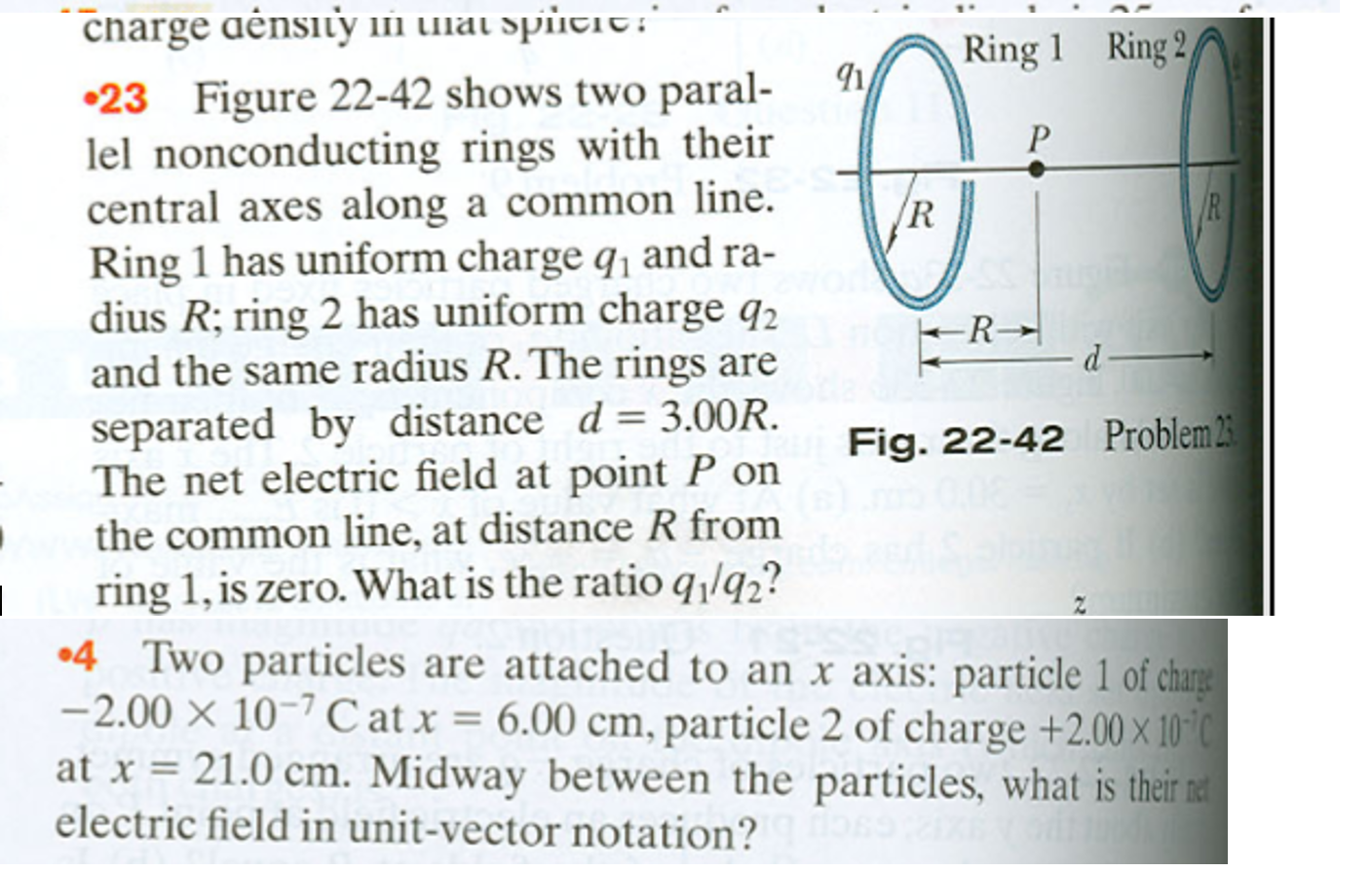 Solved Ring 1 Ring 2 91 P R R charge density in that spitit: | Chegg.com