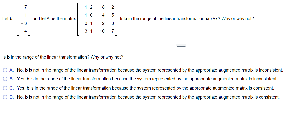 Solved Let B=⎣⎡−71−34⎦⎤, And Let A Be The Matrix | Chegg.com