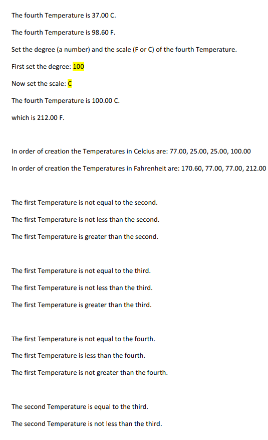 Solved Project 09 Temperature Class Purpose: The purpose for | Chegg.com