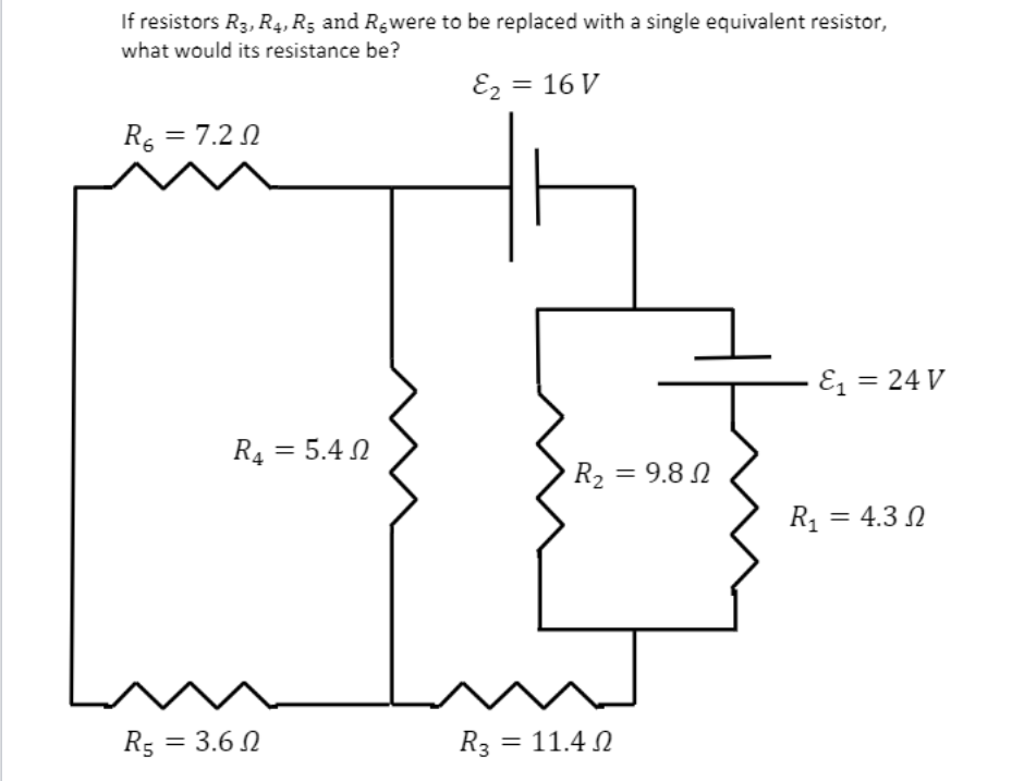 Solved If resistors R3, R4, Rs and R were to be replaced | Chegg.com
