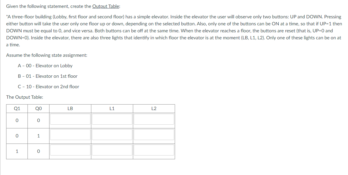 Solved Given the following statement, create the Output | Chegg.com