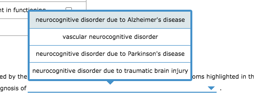 case study 2 for neurocognitive disorders alice