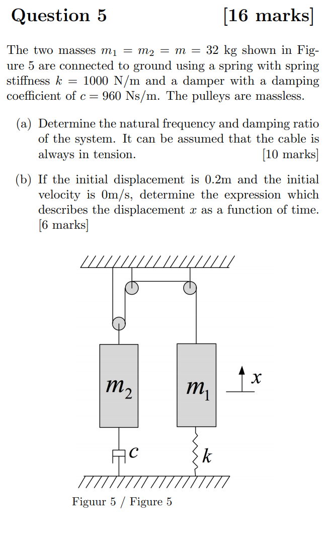 Solved Question Marks The Two Masses M M M Chegg Com