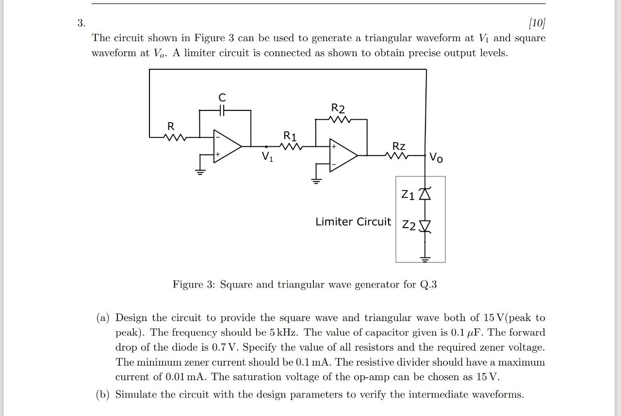 3. [10] The circuit shown in Figure 3 can be used to | Chegg.com