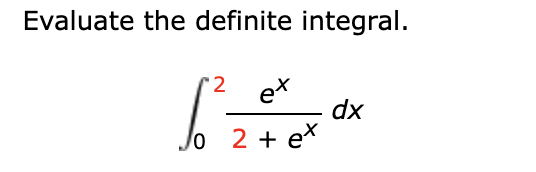 Solved Evaluate the definite integral.∫02ex2+exdx | Chegg.com