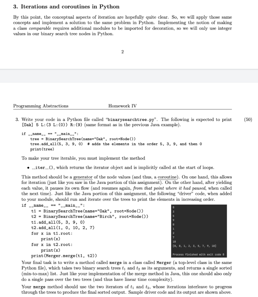 Solved 3 Iterations And Coroutines In Python By This Point 4120