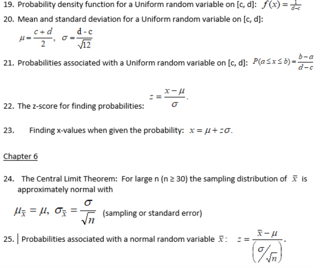 Solved 19. Probability density function for a Uniform random