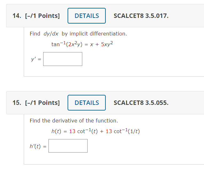 Solved Find Dy/dx By Implicit Differentiation. | Chegg.com