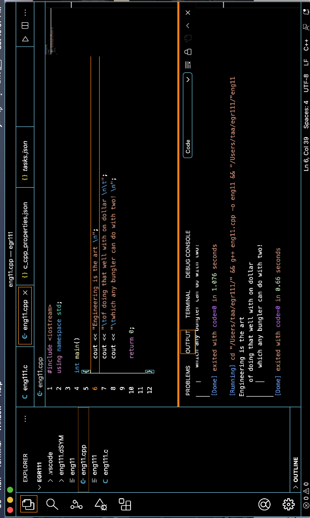 Solved can you help me fix my code to where the output looks | Chegg.com