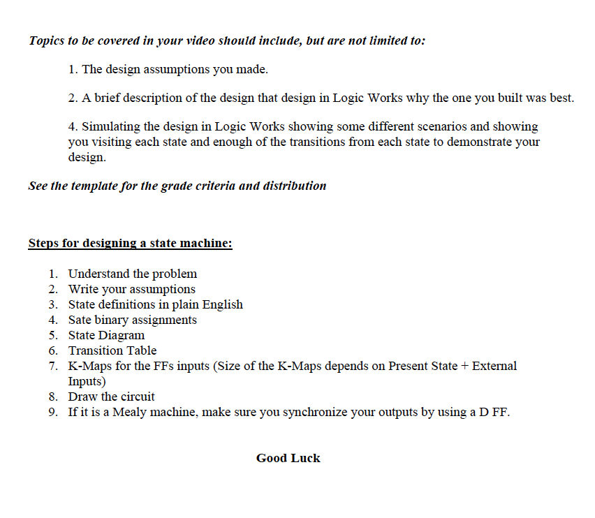 Solved EEE/CSC 120 Capstone Design Project Deliverables You