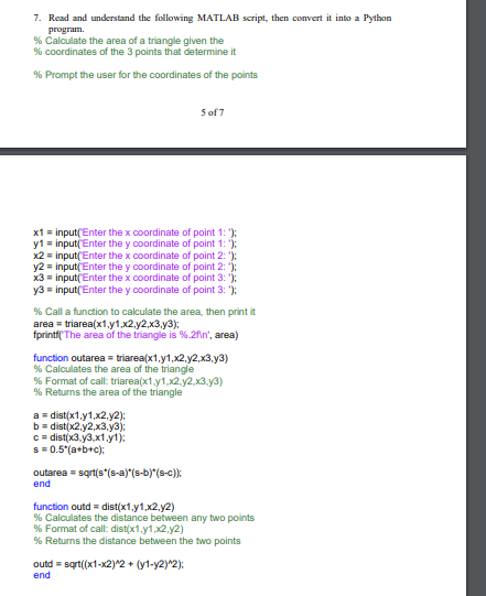 Solved Use PYTHON To Answer Correct And Complete To Get 100% | Chegg.com