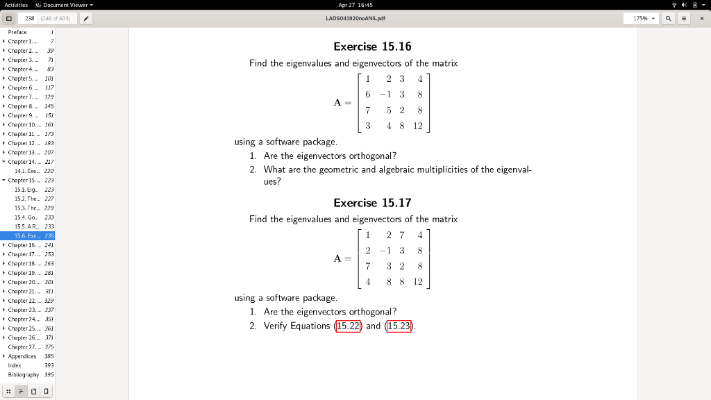 Solved I am struggling to get the MatLab code for 15.16 and | Chegg.com