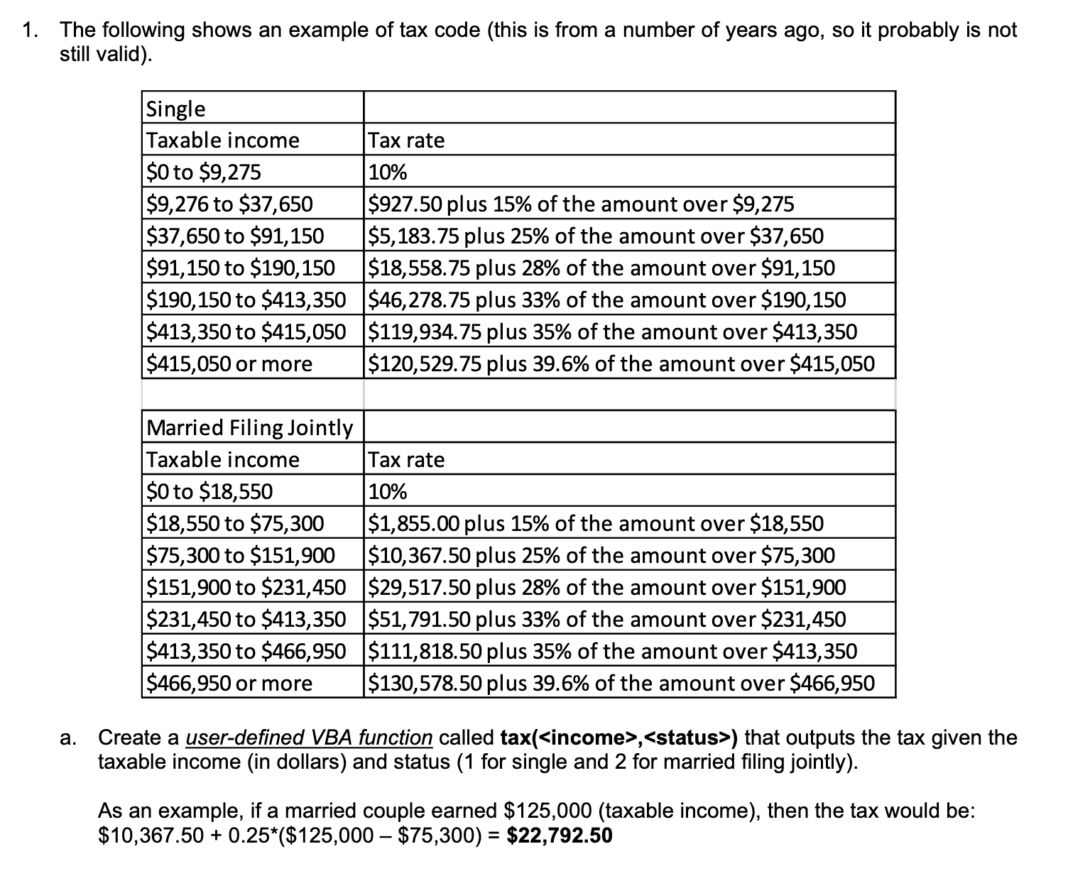 Solved 1. The following shows an example of tax code (this | Chegg.com