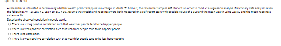 Solved QUESTION 28 A Researcher Is Interested In Determining Chegg
