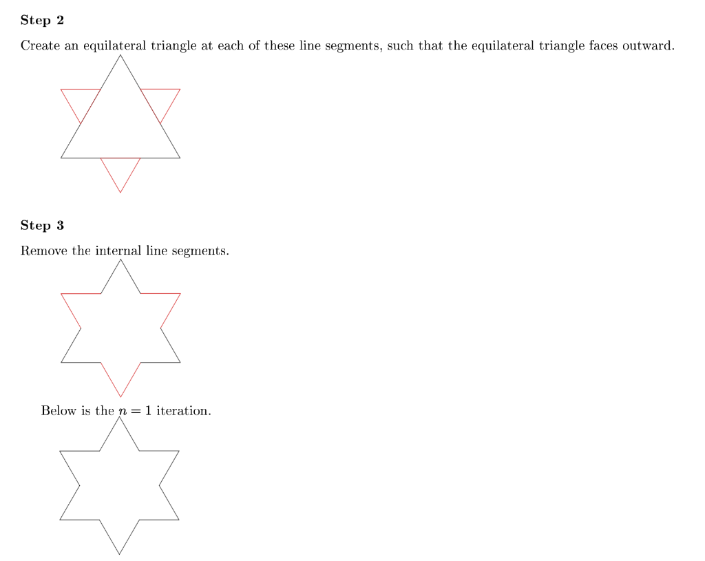 Solved Background The Koch snowflake is a fractal that can | Chegg.com