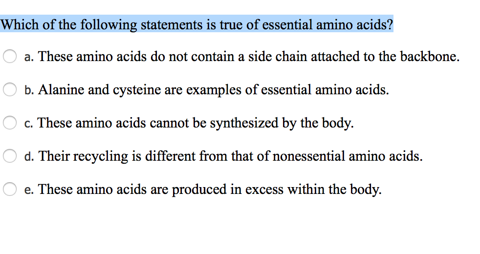 Solved Which Of The Following Statements Is True Of Chegg