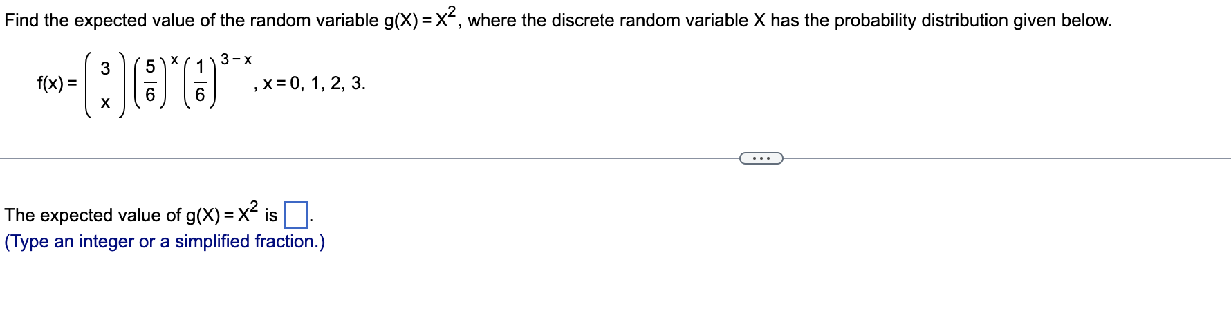 Solved Find the expected value of the random variable | Chegg.com