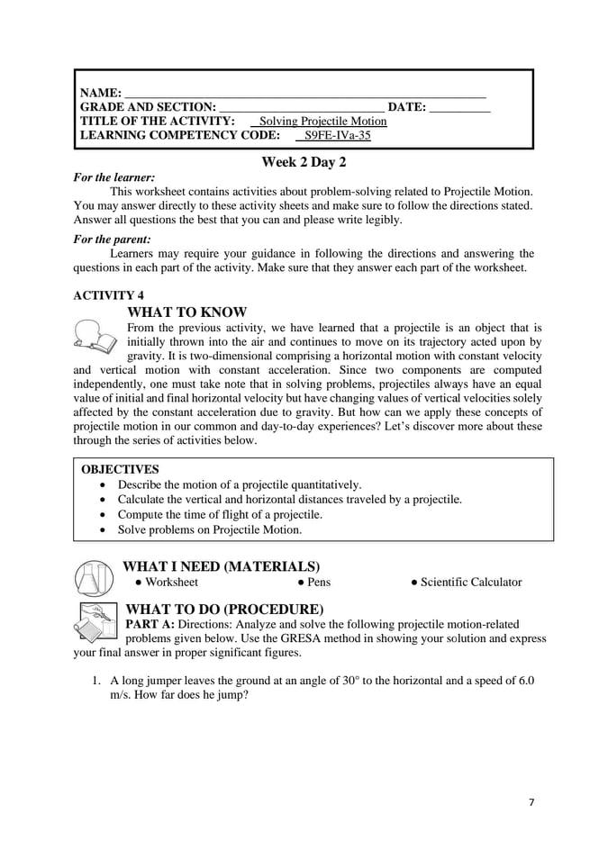 Solved NAME: GRADE AND SECTION: DATE: TITLE OF THE ACTIVITY: | Chegg.com