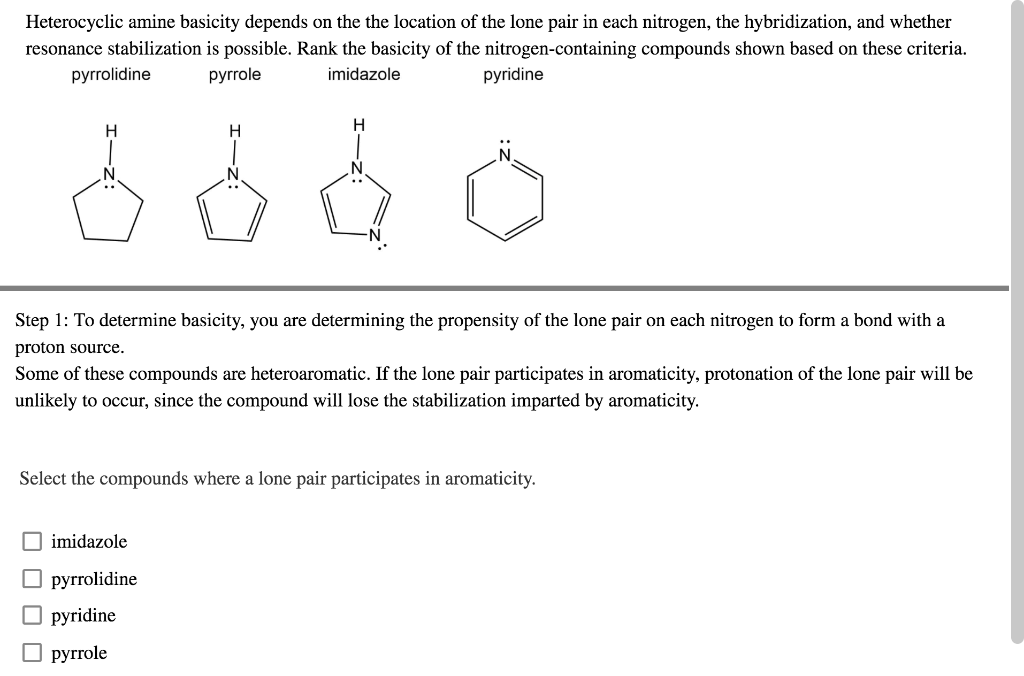 solved-heterocyclic-amine-basicity-depends-on-the-the-chegg