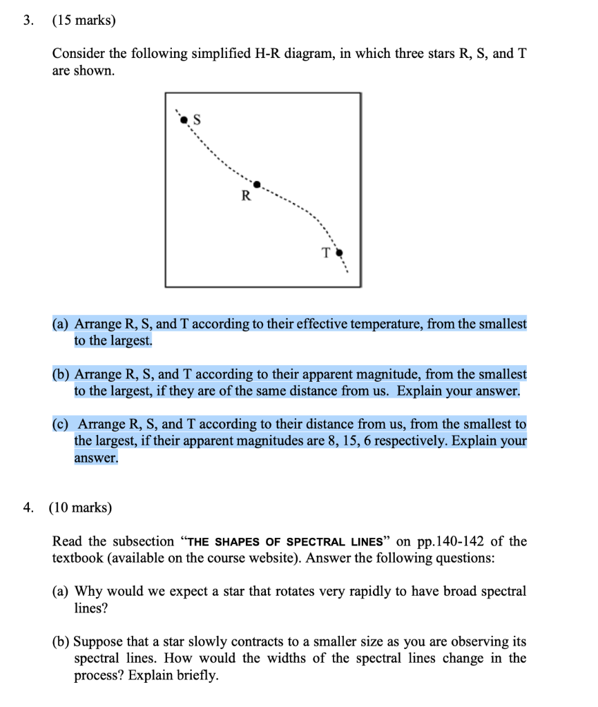 Solved 3 15 Marks Consider The Following Simplified H Chegg Com