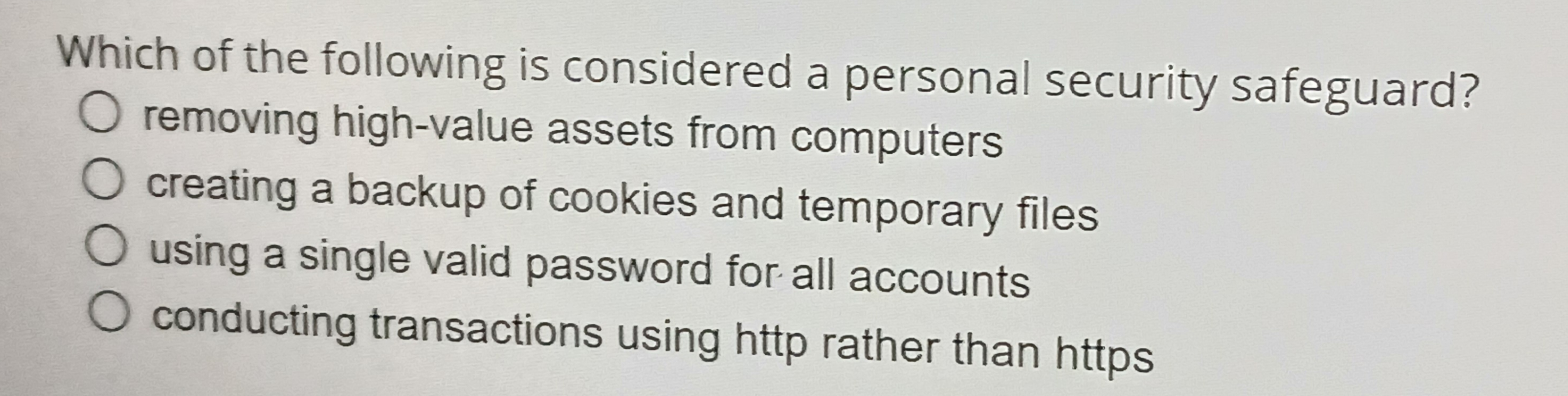 Solved Which of the following is considered a personal | Chegg.com