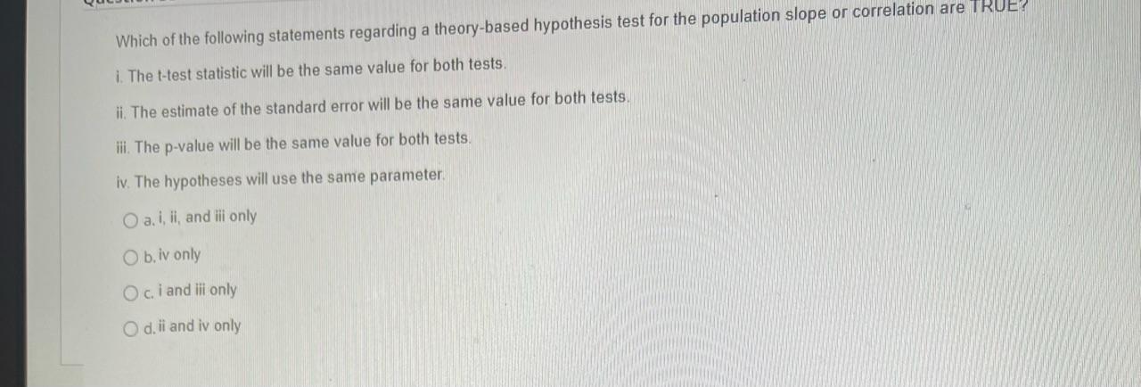 which of the following statements describe a hypothesis