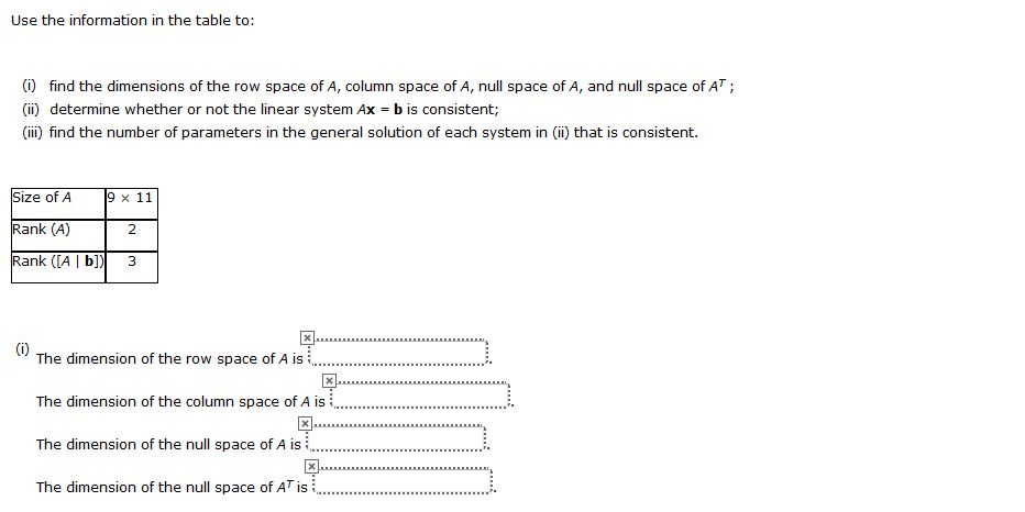 Solved Use the information in the table to find the Chegg